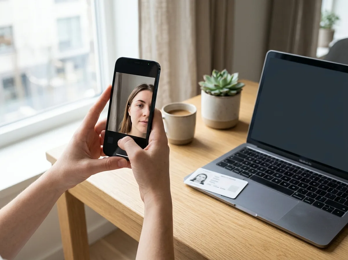 Weryfikacja tożsamości selfie przy zakładaniu konta firmowego dla JDG przez telefon